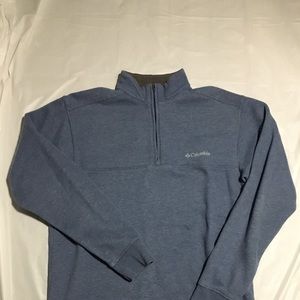Blue Columbia Half Zip Sweater